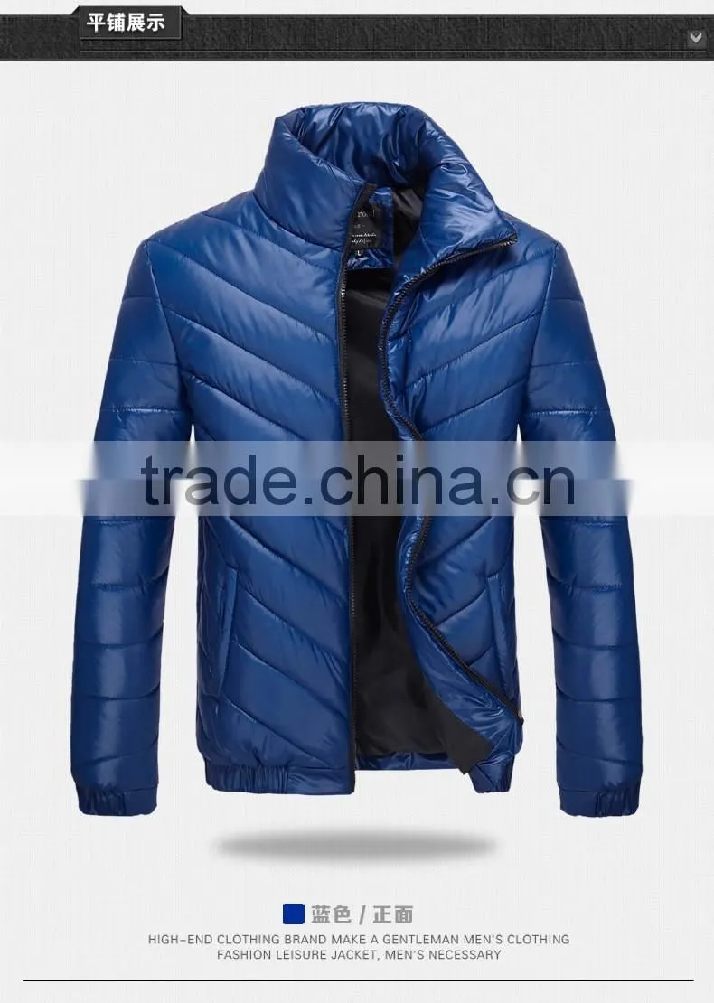 factory offer custom made cheap but high quality men fashion winter down garment