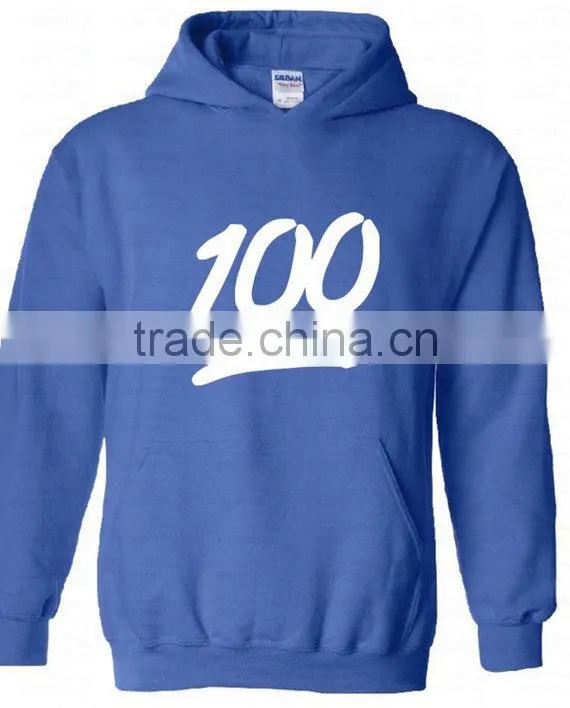 100% cotton pullover hoodie with logo,White Logo Hooded Sweatshirt