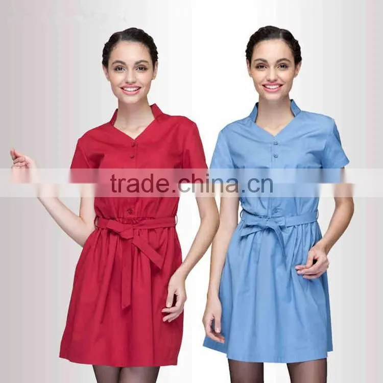 China OEM Staff Waiters Uniform Designs Work Wear Restaurant Uniforms