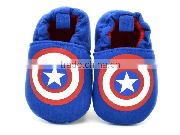 Super Captain printed summer cotton baby boys shoes
