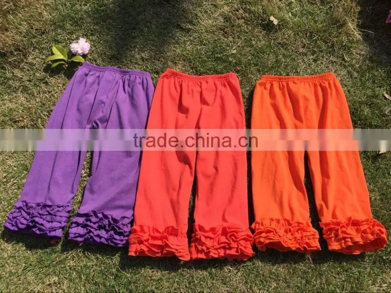 Wholesale ruffle series shorts for 2-8 years old girls knit cotton with good quality baby girl shorts