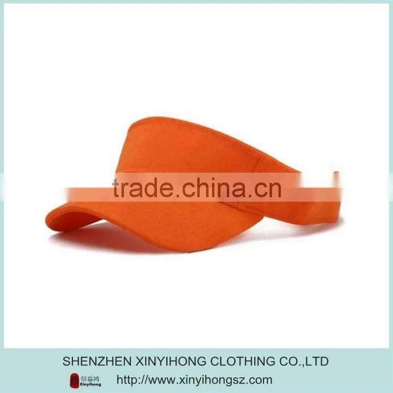 wholesale high quality 100% cotton contrast color golf sports visors for lady