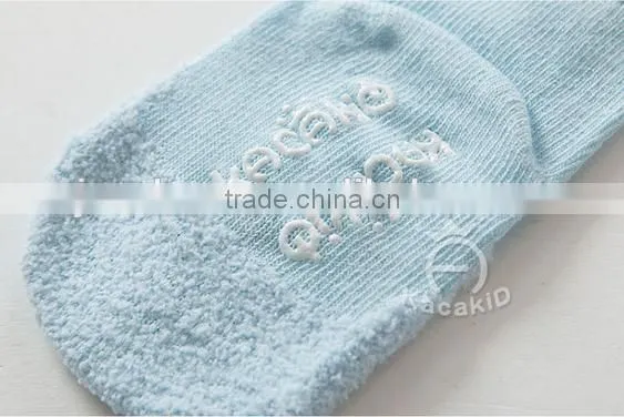cute baby cotton socks, silicone print baby socks