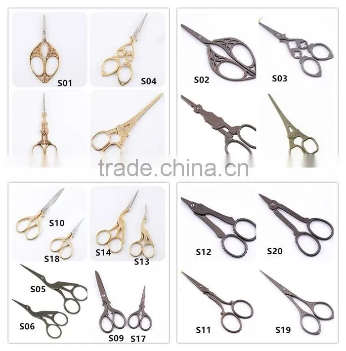 Antique Sewing Accessories Handicraft Tool Fancy Embroidery Scissors