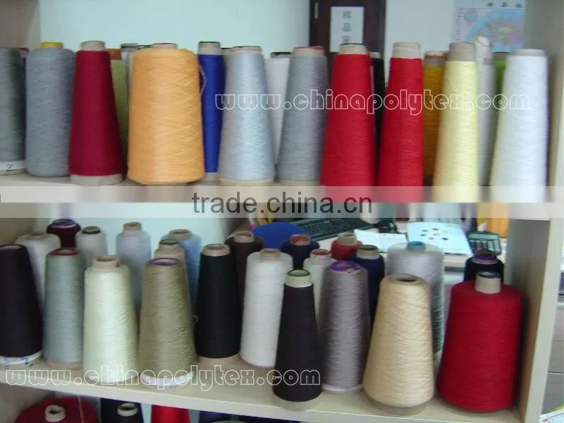 close virgin polyester spun yarn 18S,20S,24S,30S,32S,40S,50S