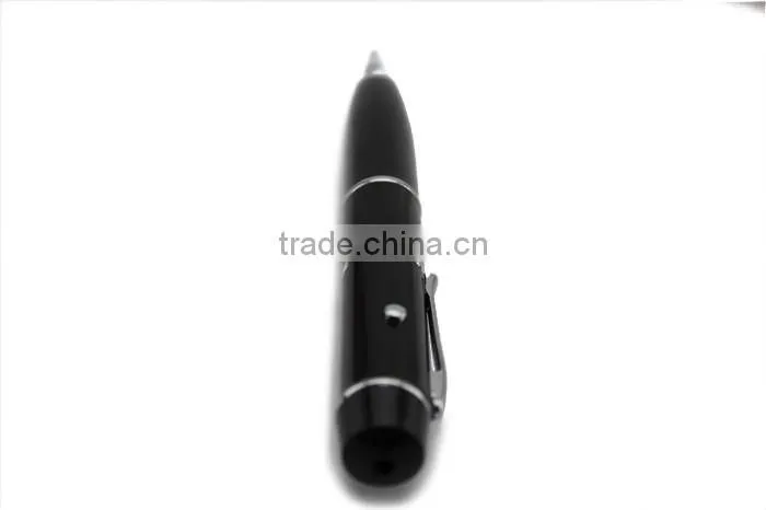 high quality laser point and 4GB 8GB 16GB USB Logo ballpoint business metal pen box gift set