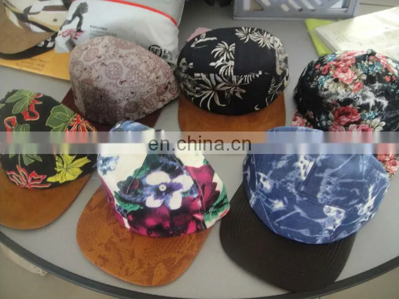 Leather Strap Snakeskin Cap 5 Panel Hat Wholesale