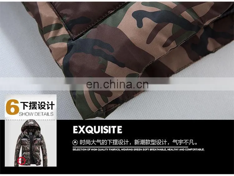 Hot Sale Men Camo Jacket 100% High Quality Cotton Camo Jacket Men