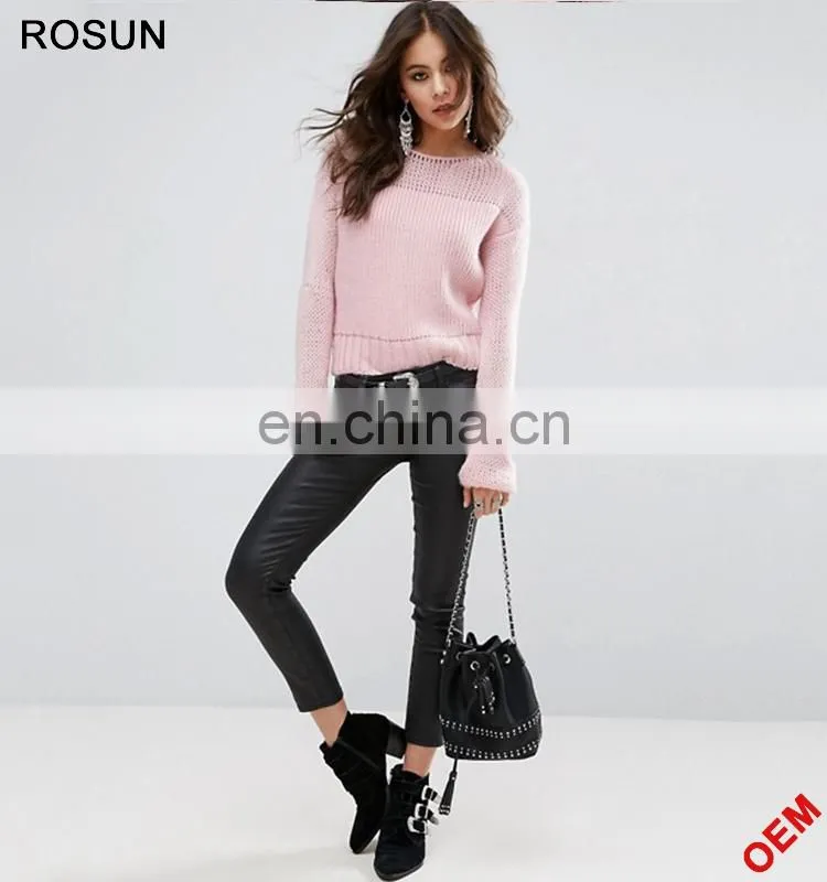 Ladies oversized Pullover Chunky Open Knit Sweater Jumper