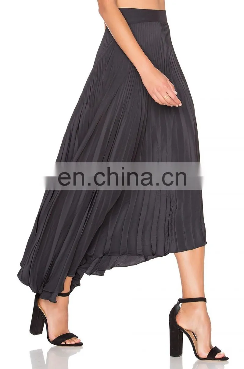 Hot sale pleated flare women skirt