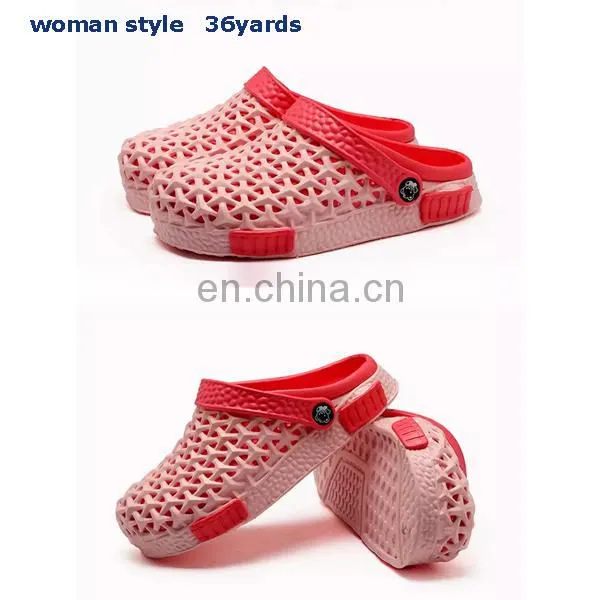 Summer fashion women sandals cool beach slippers, anti slip pink couples slippers, rainy shoes 36 Yards