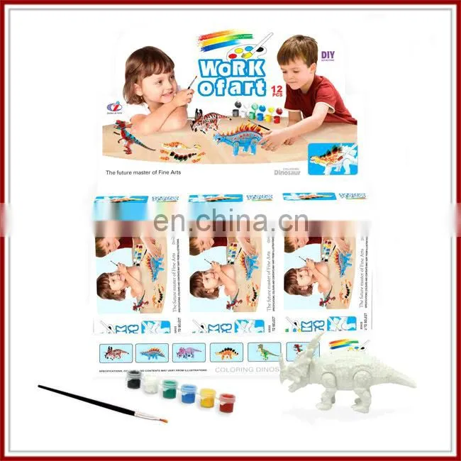 wholesale diy educational building block dinosaur coloring toy