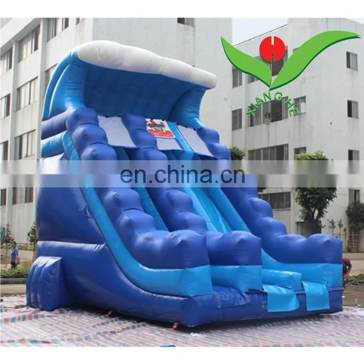 Wave commercial inflatable water slide sale made of 0.55mm pvc tarpaulin for new season