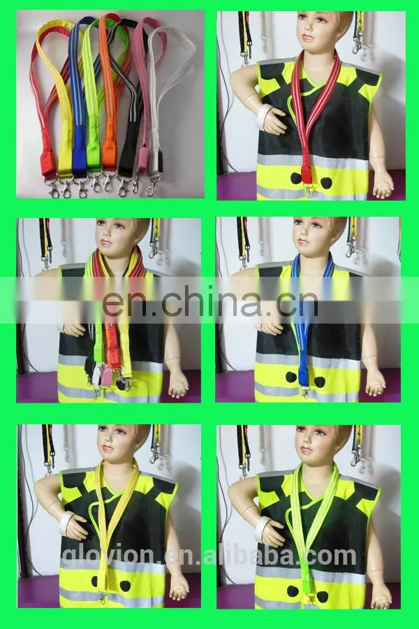 New Design fashionable double optical fiber LED lanyard