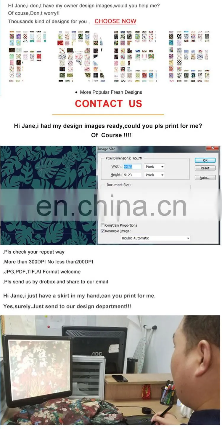 Best Quality Latest Children Designs Print Cotton Frocks Bamboo Fiber Fabric