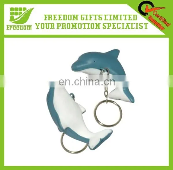 Customized Logo Printed PU Leather Keychain