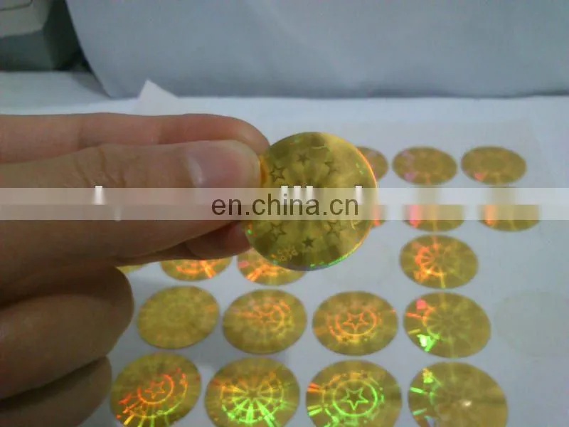 New Arrival! Promotional cheap adhesive laser stickers