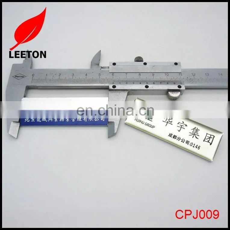 Custom staff nameplate holder with pin