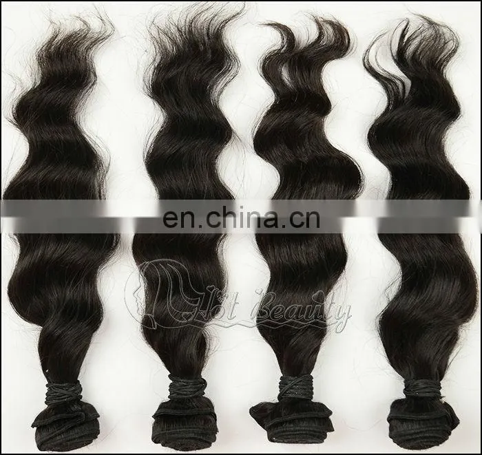 Large Stocks Malaysian 14 16 28 30 inch Human Hair Weave Extension