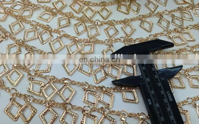 hot sell coin metal chain trimming sew on clothing bags or shoes garment accessories