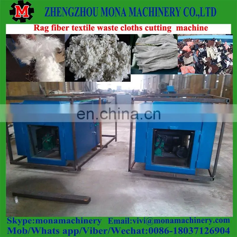 wire rope cutting machine for rag ,rope,plastic and cotton