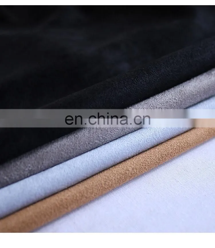 Customized design sofa furniture fabric 100 polyester suede fabric