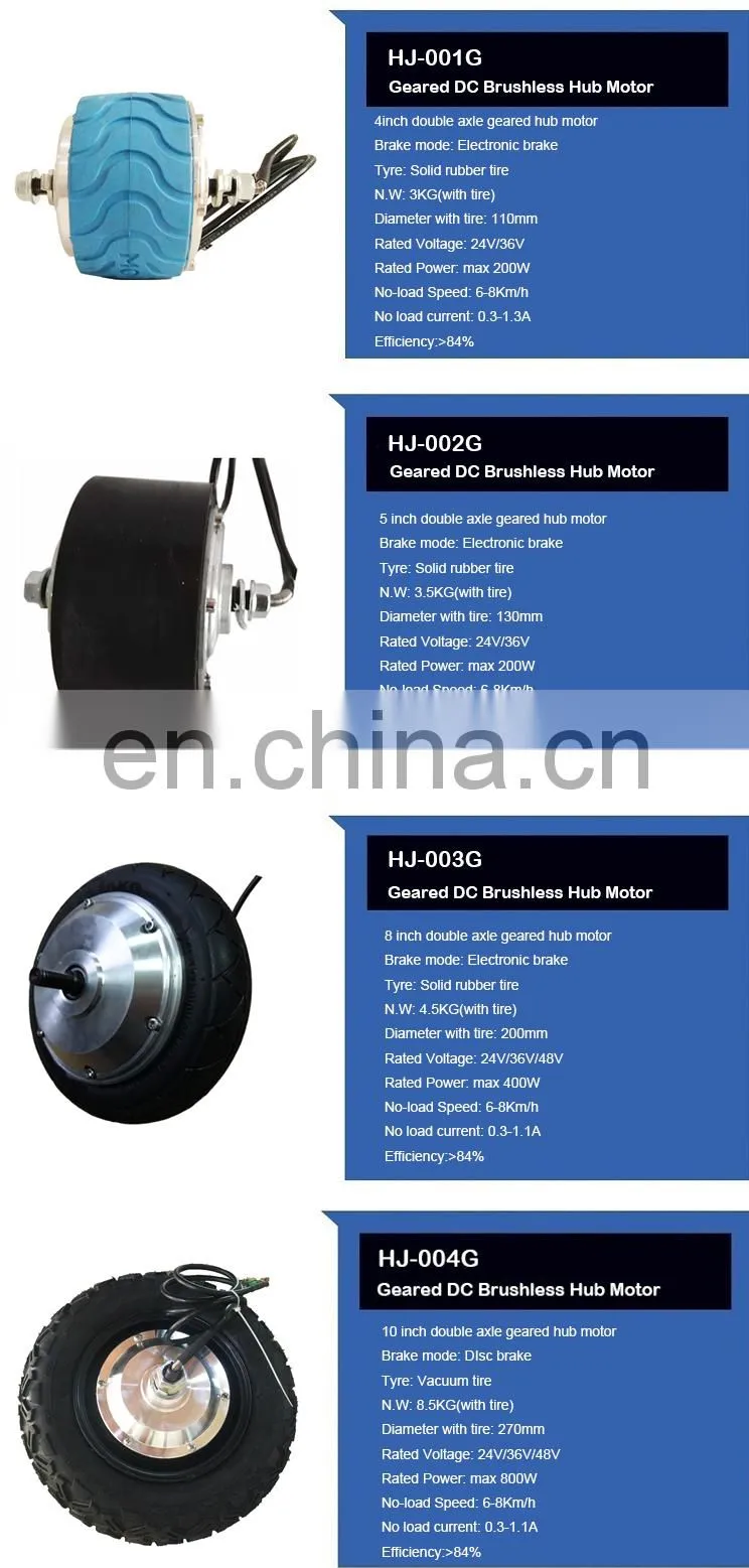 High quality 3" 3inch 12v 24v 36v single shaft brushless PU solid tire hub motor