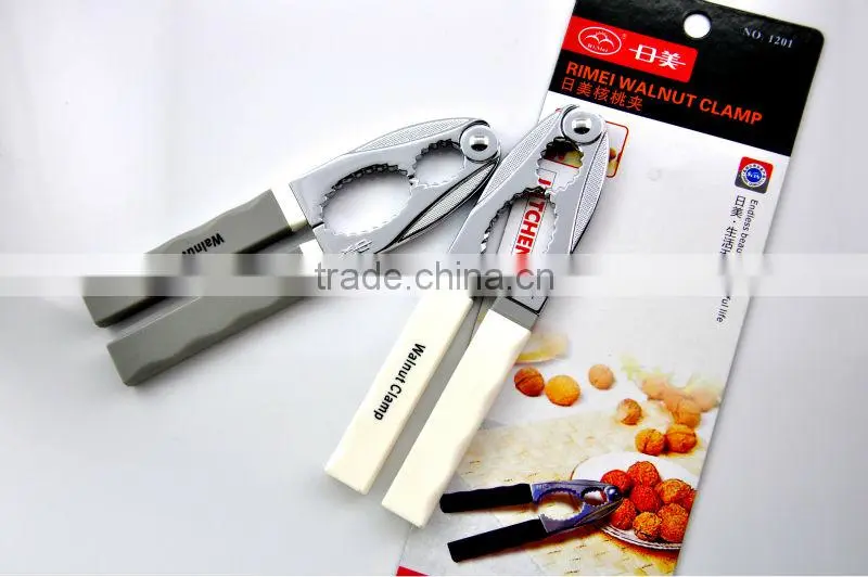 2014 pratical walnut clamp with soft handle for kitchenware&household