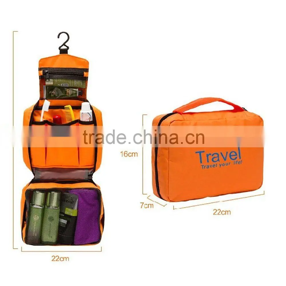 Portable Toiletry Bag Wash Bag Bathroom Hanging Bag Travel Bag Zipper Storage Bag Drawer Dividers Cosmetic Makeup Pouch with Mu