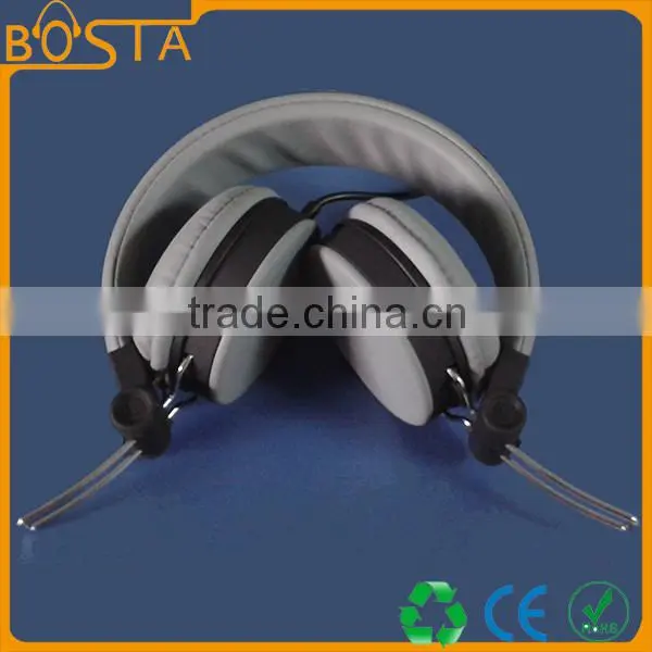 High end line control music stereo mobile phone stylish grey headphone