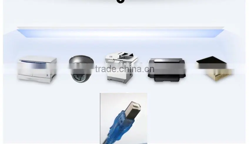 good compatibility transparent 2m / 6Ft USB 2.0 printer cable
