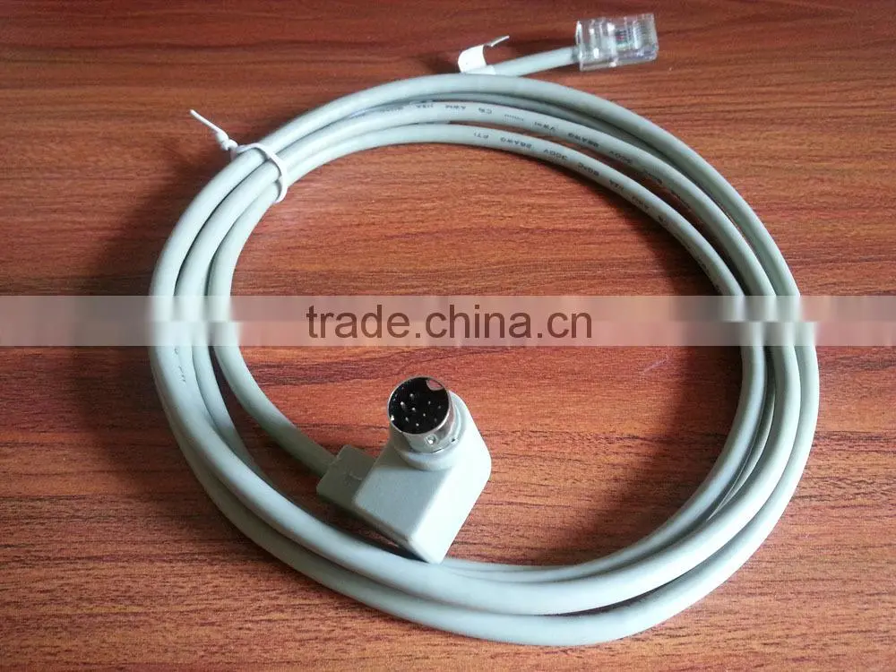 Magtek 22517580 22517559 Mini MICR Ethernet Rj45 to 9 pin mini din Cable
