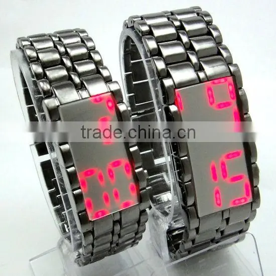 TM-2056 Fashion and high-quality Hot Sale Stainless Steel iron led watch
