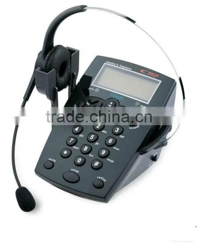 Comfortable call center dialpad Headset Telephone