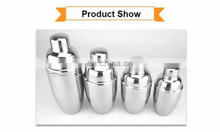 High Quality Bar Stainless Steel 750 ML Cocktail Shaker Set