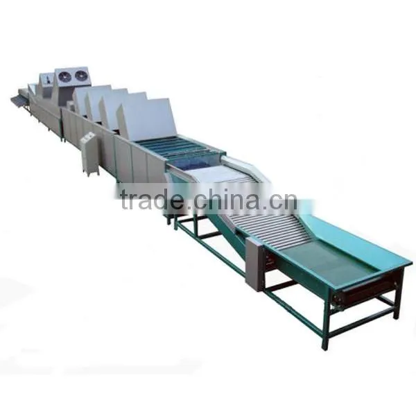 round fruit cleaning waxing drying and grading machine for sale