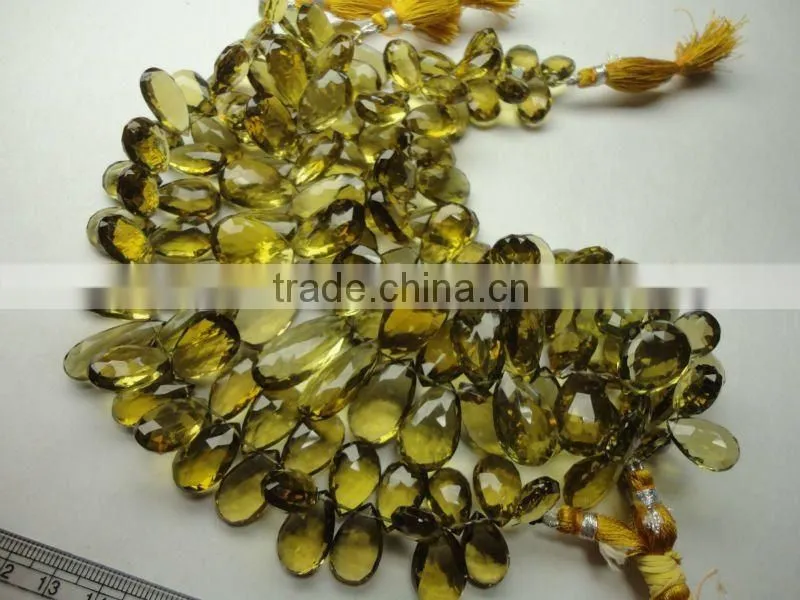 cats eye Briolette Beads drops Strand