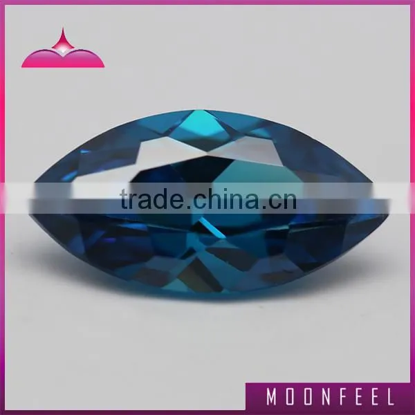 Hot sale aquamarine marquise shape raw cubic zirconia gemstone