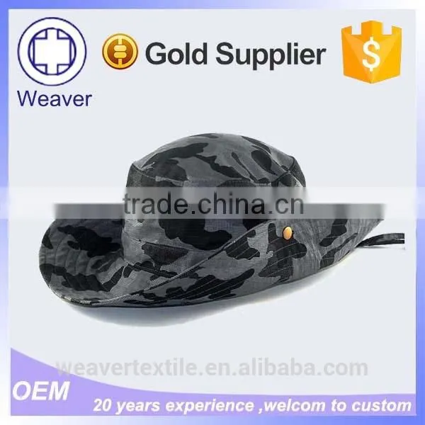 Summer camouflage fisherman hats with string