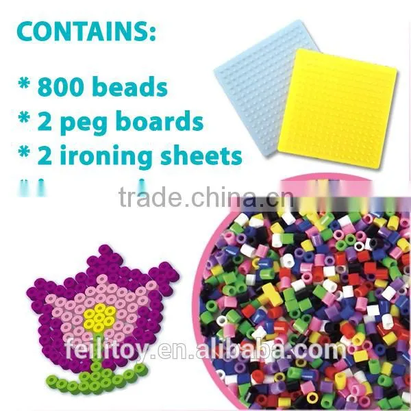wholesale art and craft toys perler ironing beads educational creative sets plastic ironing beads