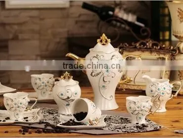 Moroccan Fine Porcelain Coffee Set Tea Set