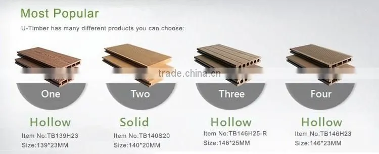 Quality satisfied WPC solid outdoor wood floor