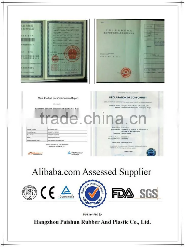 Braided synthetic polyester thread reinforced oxygen acetylene twin hose for gas soldering