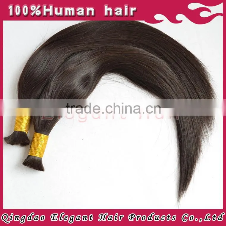 Uprocessed 100% human hair wholesale natural color Raw Indian Temple Bulk Hair