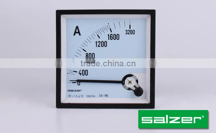 SALZER Brand SA-T96A(C) Analog AC Ammeters and Voltmeter