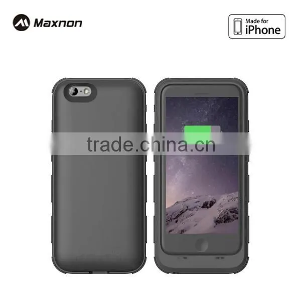 High quality MFi certified 3200mAh Lithium battery back cover case for Iphone 6 iphone 6s