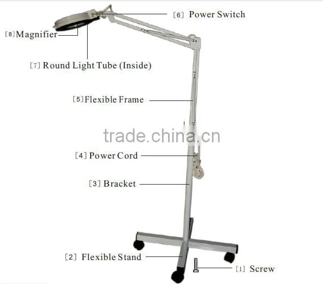 A-605 high quality magnifying lamp for cosmetic