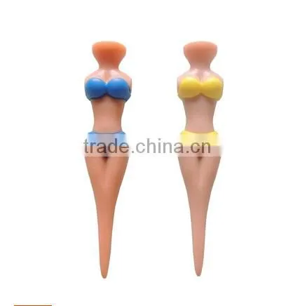 Golf Tee Multifunction swimsuits Lady Divot Tools Tees Golf stand model bikini