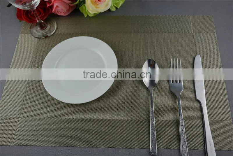 new arrival table decoration PVC mat frame series dark green dining table floor mat 45*30cm