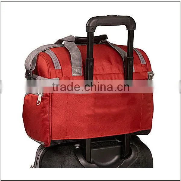 Factory price travel bag with shoe compartment folding travel bag